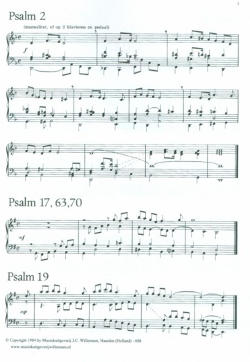 Sanderman, Dick - Korte Psalmvoorspelen (1)