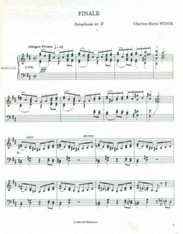 Widor, Charles-Marie - Finale (Symphonie II)