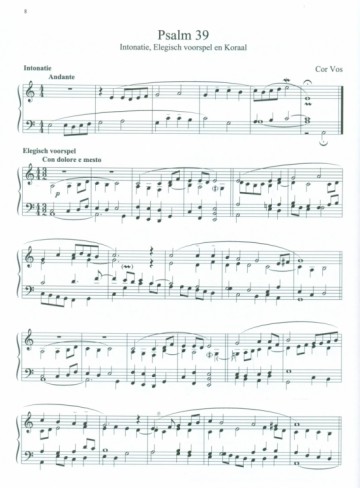 Vos, Cor - Zes Psalmen voor orgel (deel 2)