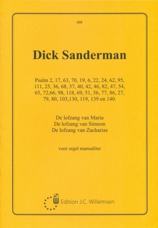 Sanderman, Dick - Psalmen voor orgel manualiter (!)