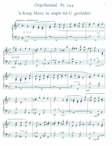 Mazijk, Rutger van - Orgelkoraal Psalm 141 / Ere zij aan God de Vader / Komt laat ons voortgaan kind'ren