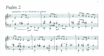 Sanderman, Dick - Psalmen voor orgel manualiter (!)