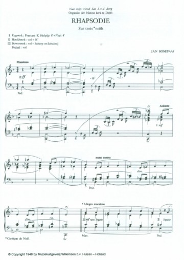 Bonefaas, Jan - Rhapsodie