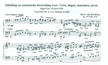 Berg, Jan J. van den - Romantische kerstbewerkingen en oudejaarsbewerkingen (24 pagina's)