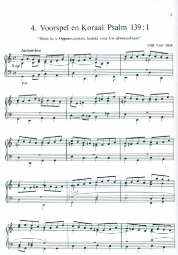 Dijk, Cor van - Vijf Koraalbewerkingen orgel