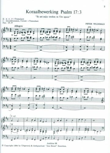 Wildeman, Peter - Vier Koraalbewerkingen