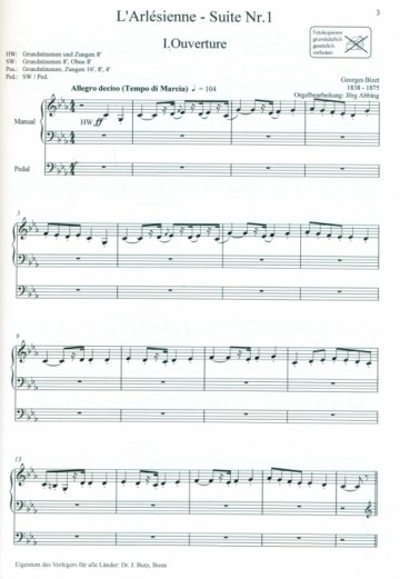 Bizet, Georges - L'Arlesienne (Suite nr. 1 en nr.2)