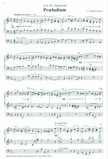 Brewer, Herbert - Orgelwerken