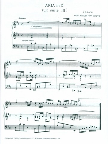 Mazijk, Rutger van - Badinerie / Aria in D / Sinfonia