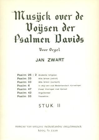 Zwart, Jan - Psalm 6, 25, 42, 47 e.a. (stuk 2) Actie!
