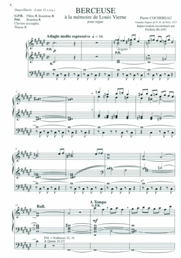 Cochereau, Pierre - Berceuse