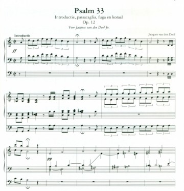 Dool, Jacques van den Dool - Twee Lofpsalmen voor orgel
