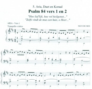 Mes, Nico de - Zes Psalmen voor orgel