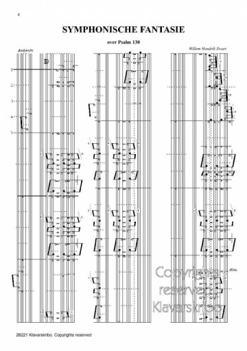 Zwart, Willem Hendrik - Symphonie Psalm 130