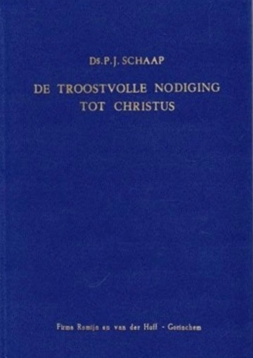 Schaap ds pj   de troostvolle nodiging tot christus c