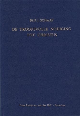 Schaap ds pj   de troostvolle nodiging tot christus