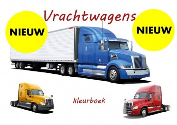 Schrijfgerei vrachtwagens kleurboek 0