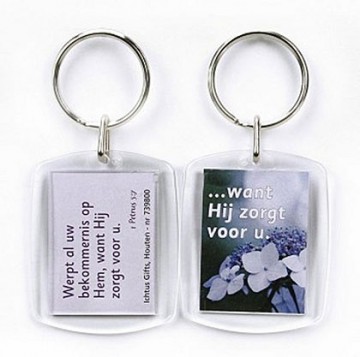 Sleutelhanger - Werpt al uw bekommernis SV