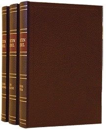 Statenbijbel kanttekeningen in 3 delen (bruin)
