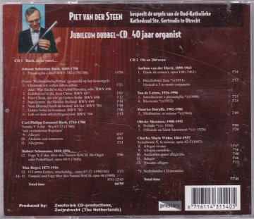 Steen piet van de   40 jaar organist