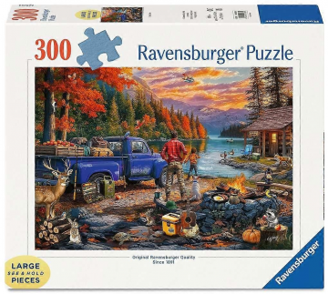 Sunset lake puzzel 300 xl stukjes   1