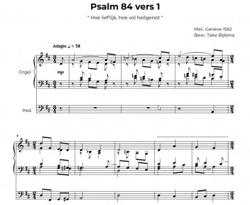 Teke psalm 84 voorbeeld