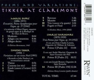 Tikker at claremont back
