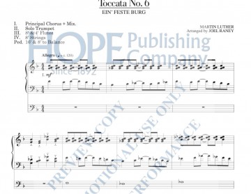 Toccata ein feste burg