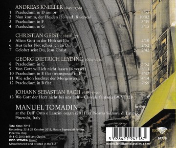 Tomadin manuel   leyding kneller geist complete organ music   back