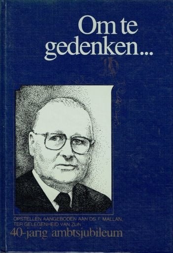Uitgeverij nomen nescio   elspeet   1988   239 pag ds f mallan om te gedenken