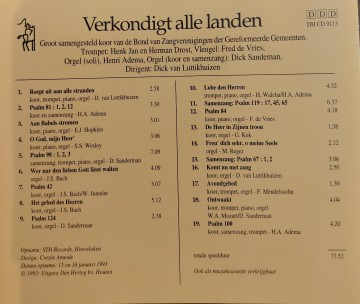Verkondigt back