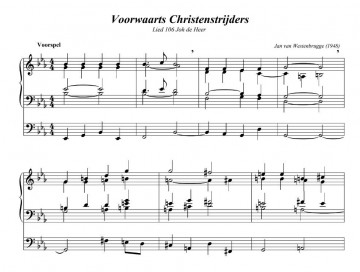 Voorwaarts christenstrijders sthenos musica Jan van Westenbrugge bladmuziek