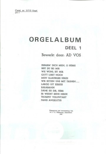 Vos ad   orgelalbum deel 1 klavar   1