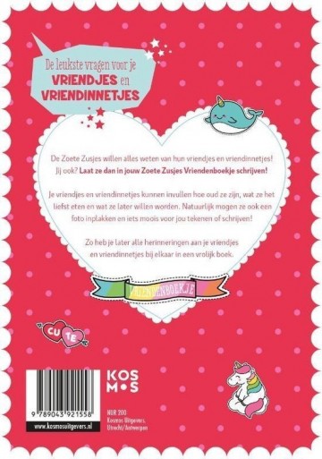 Vriendenboek back