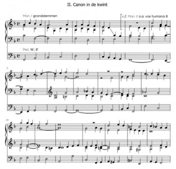 Vries canon in de kwint