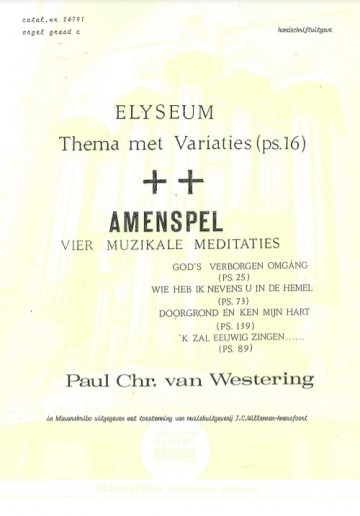 Westering muzikale meditaties klavar