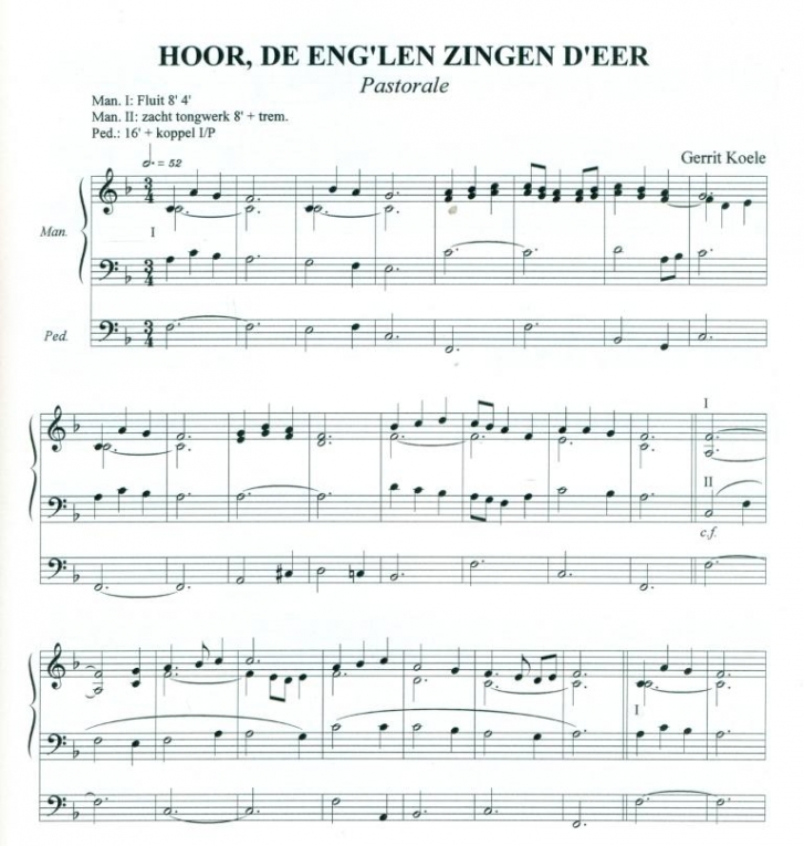 Hoor De Engelen Zingen Koele, Gerrit - Fantasie 'Hoor de eng'len zingen d' eer - Overige